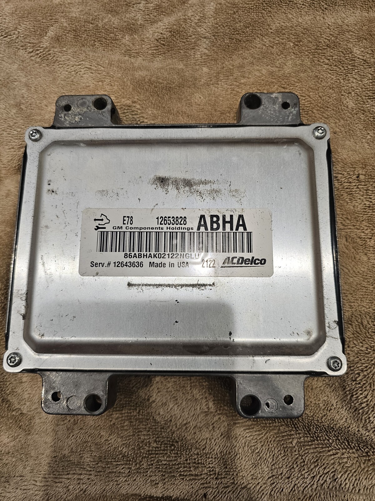 2012 Chevy Volt Electronic Engine Control Module Computer Unit Ecu Ecm 12653828