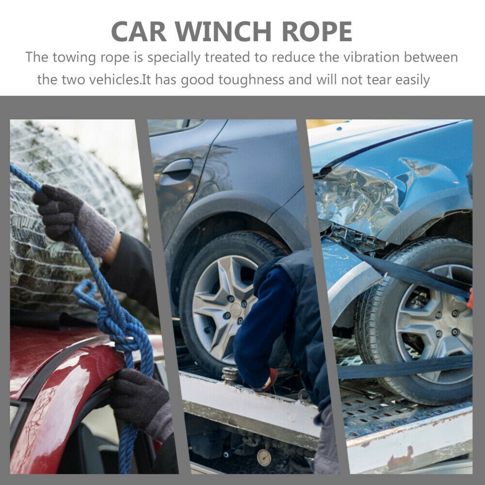 1/4″x50′ 10000LBS Synthetic Winch Rope Line Recovery Cable 4WD w/ Sheath