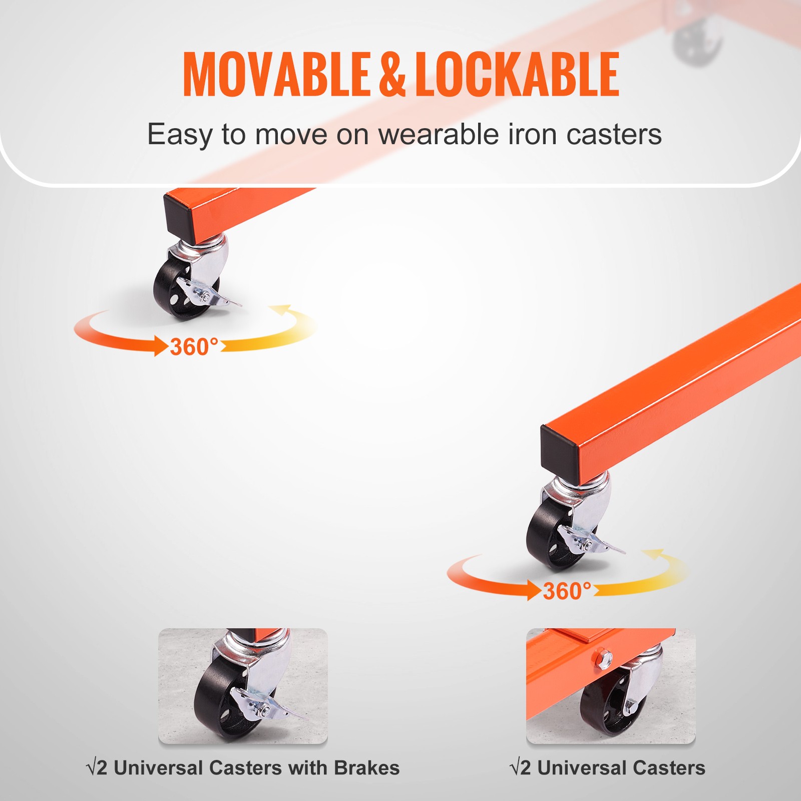Uimoso Engine Stand 1300LBS Motor Hoist Dolly 360Degree Adjustable Mounting Head