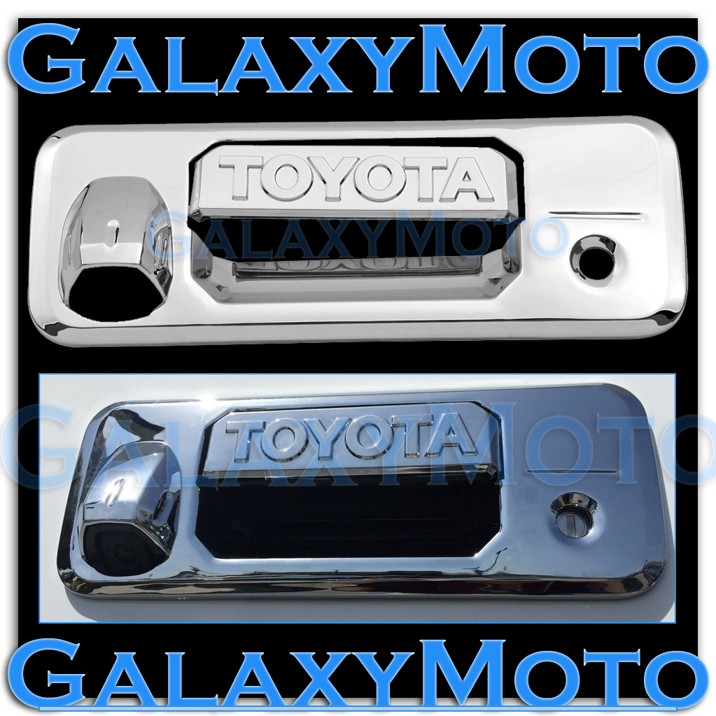 14-19 Toyota Tundra Triple Chrome Plated Tailgate Handle Cover+Camera Hole