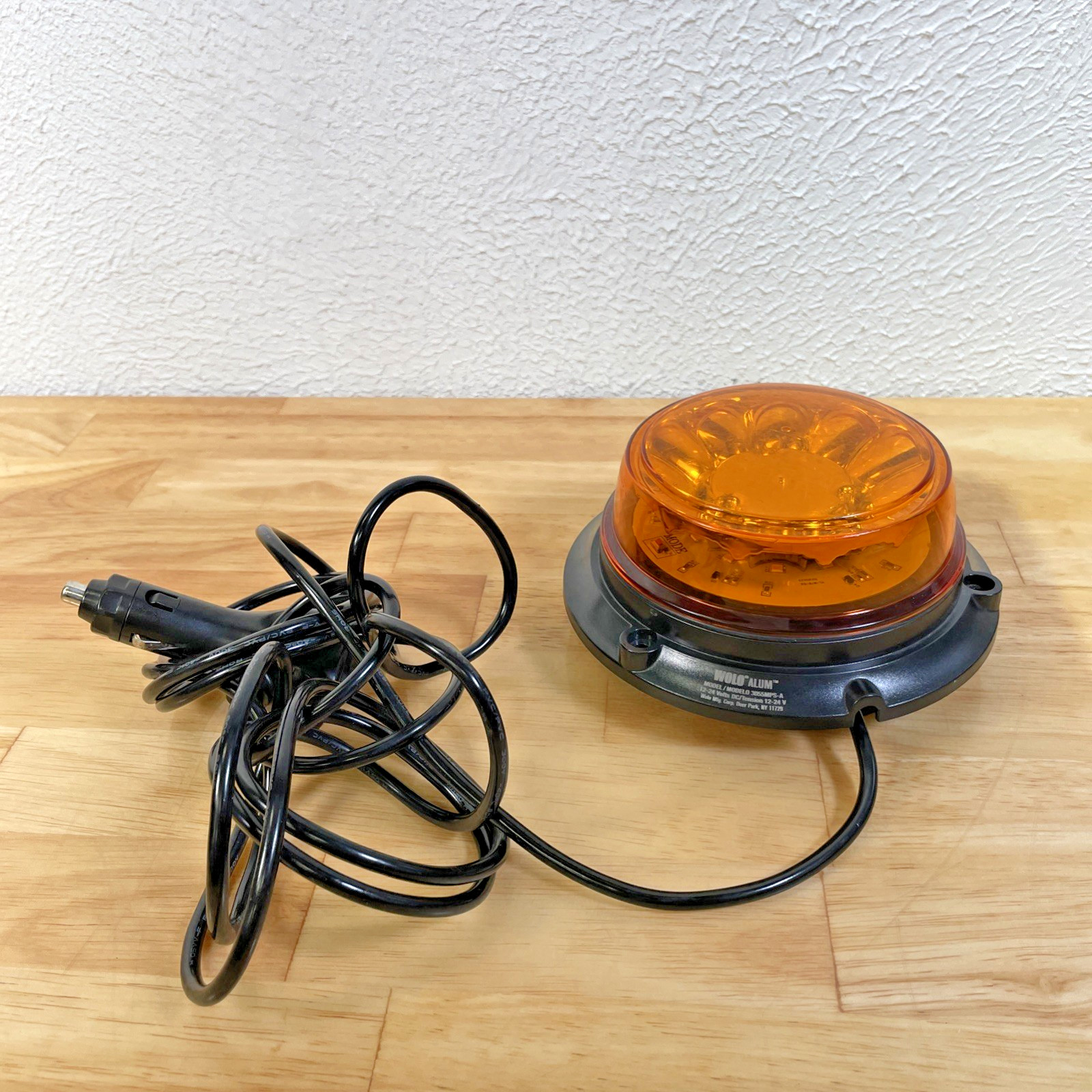 Wolo Alum LED Amber Flashing Warning Light — Model #3055MPS-A