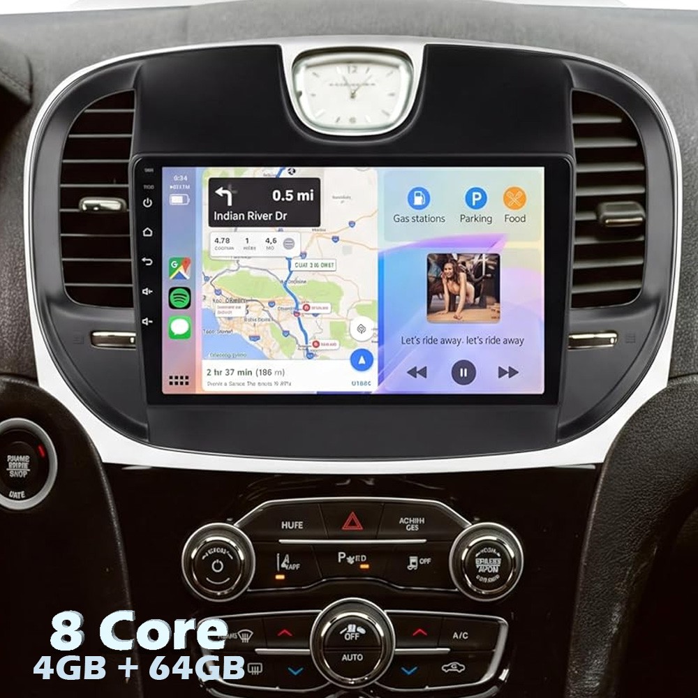 Stereo For Chrysler 300C 2011-2014 Carplay Car Radio Android Auto 8Core 4GB+64GB