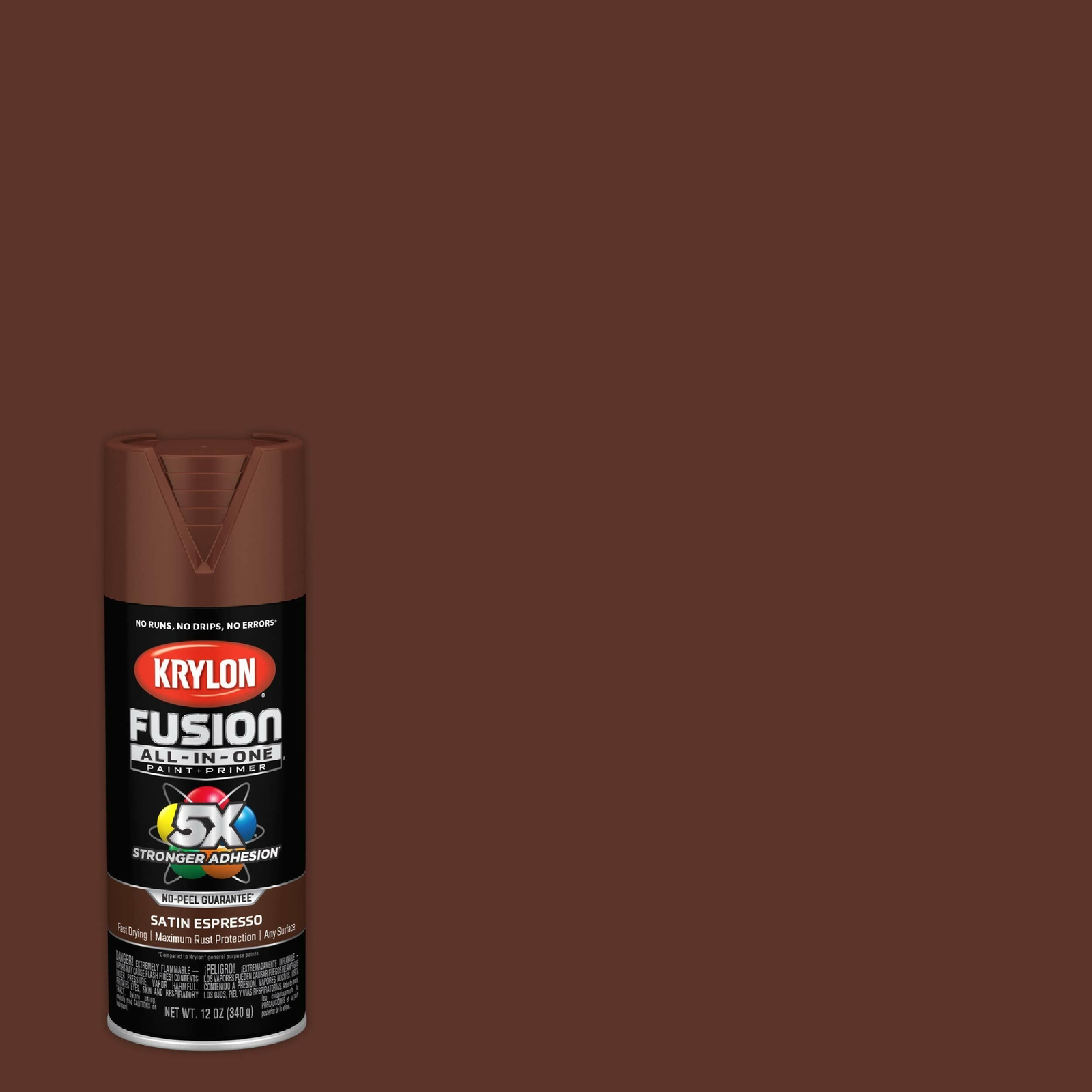 Krylon K02738007 Fusion All-In-One Spray Paintor Indoor/Outdoor Use, Satin Espre