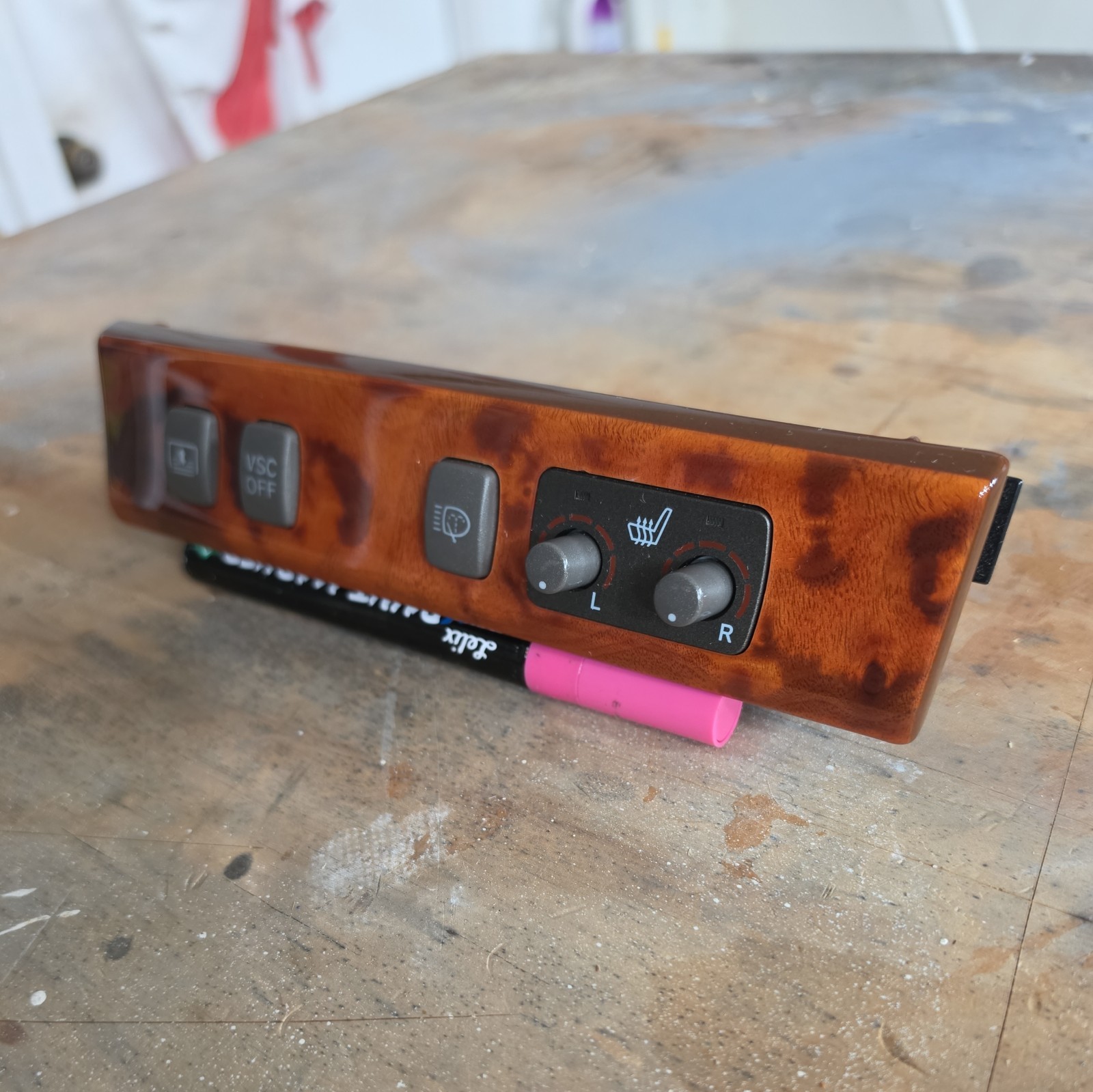 01-06 Lexus LS430 Seat Heater Control Switch VSC Sunshade Wood Trim Oem