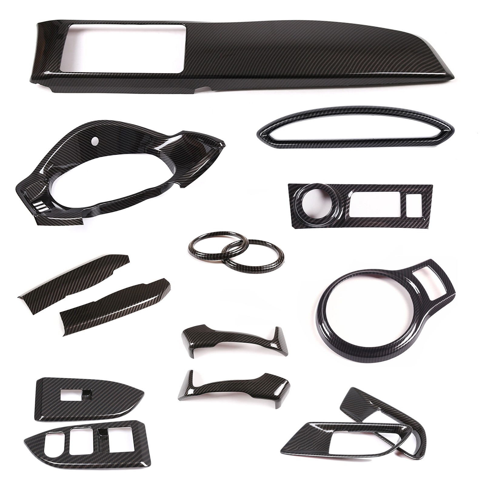 ABS Carbon Fiber Dash & Center Console Trim Cover Fits Scion FR-S GT86 BRZ 12-20