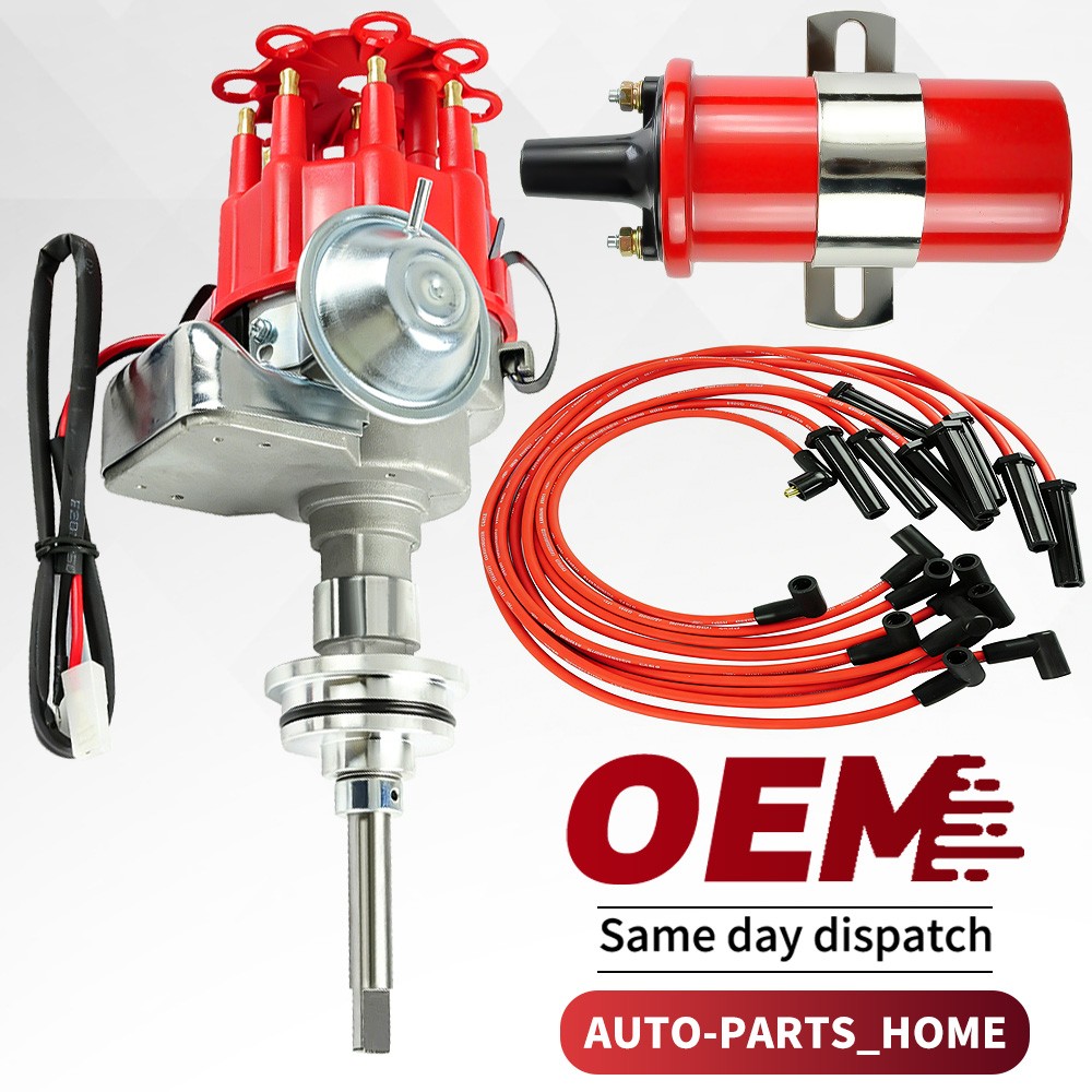 Complete Electronic Small Block Distributor HEI FOR Dodge Chrysler 318 340 360