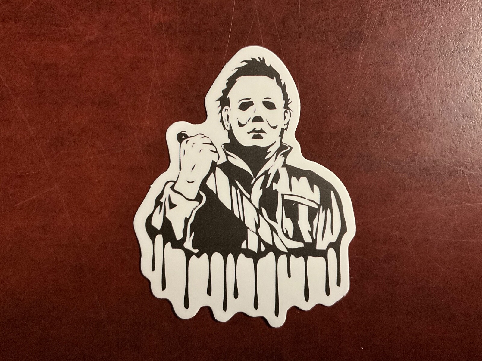 Motorcycle Sticker for Helmets or toolbox #1,826 Michael Myers