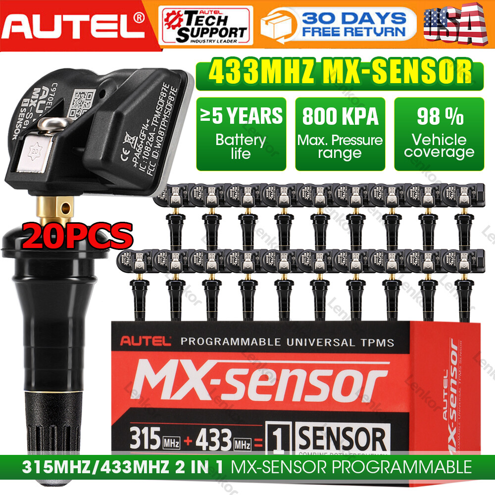 20pcs Autel MX-Sensor 2in1 Programmable TPMS Sensor Universal Tire Pressure Tool