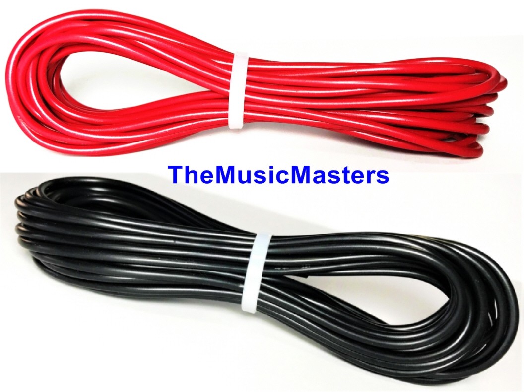 18 Gauge 10′ ft each Red Black Auto PRIMARY WIRE 12V Auto Wiring Car Power Cable