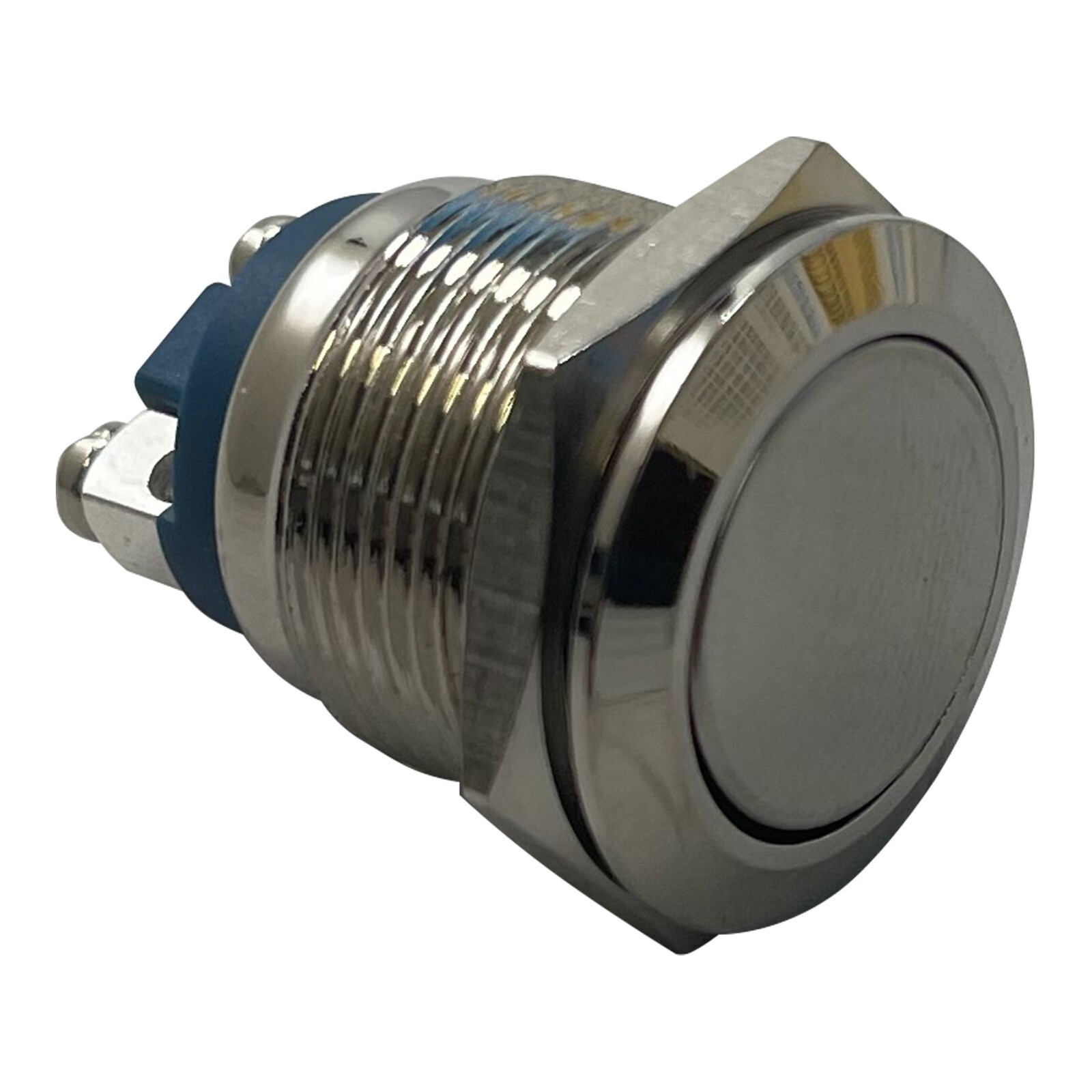 Stainless Steel Ignition Starter Momentary Push On Button Switch – 19 MM 12V