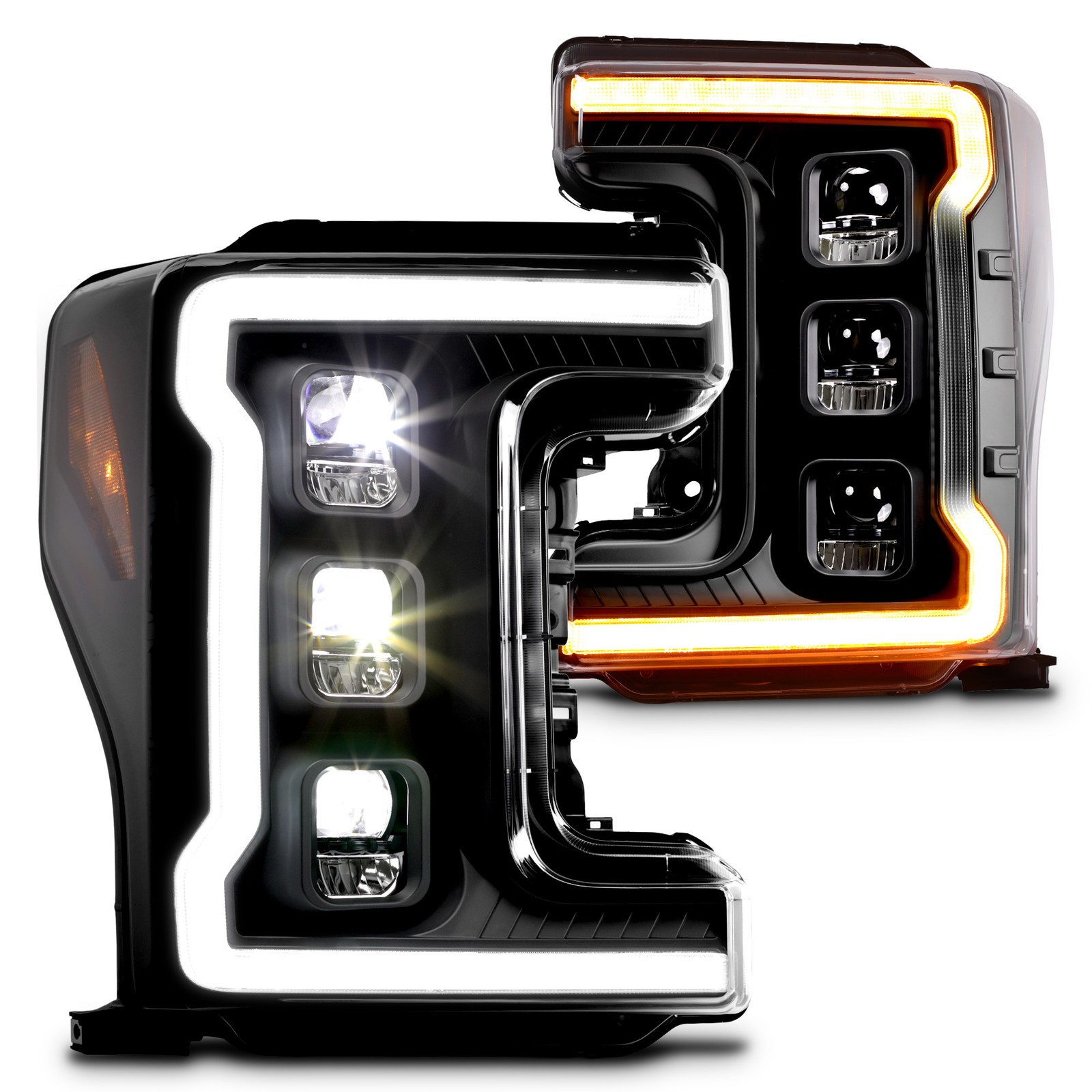 Full LED Headlight for 2017-2019 Ford F250 F350 F450 F550 Super Duty w/Halogen