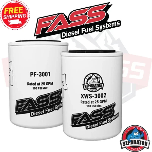 FASS Filters Fuel Filters Titanium Replacement Filters XWS-3002 / PF-3001 1001 3