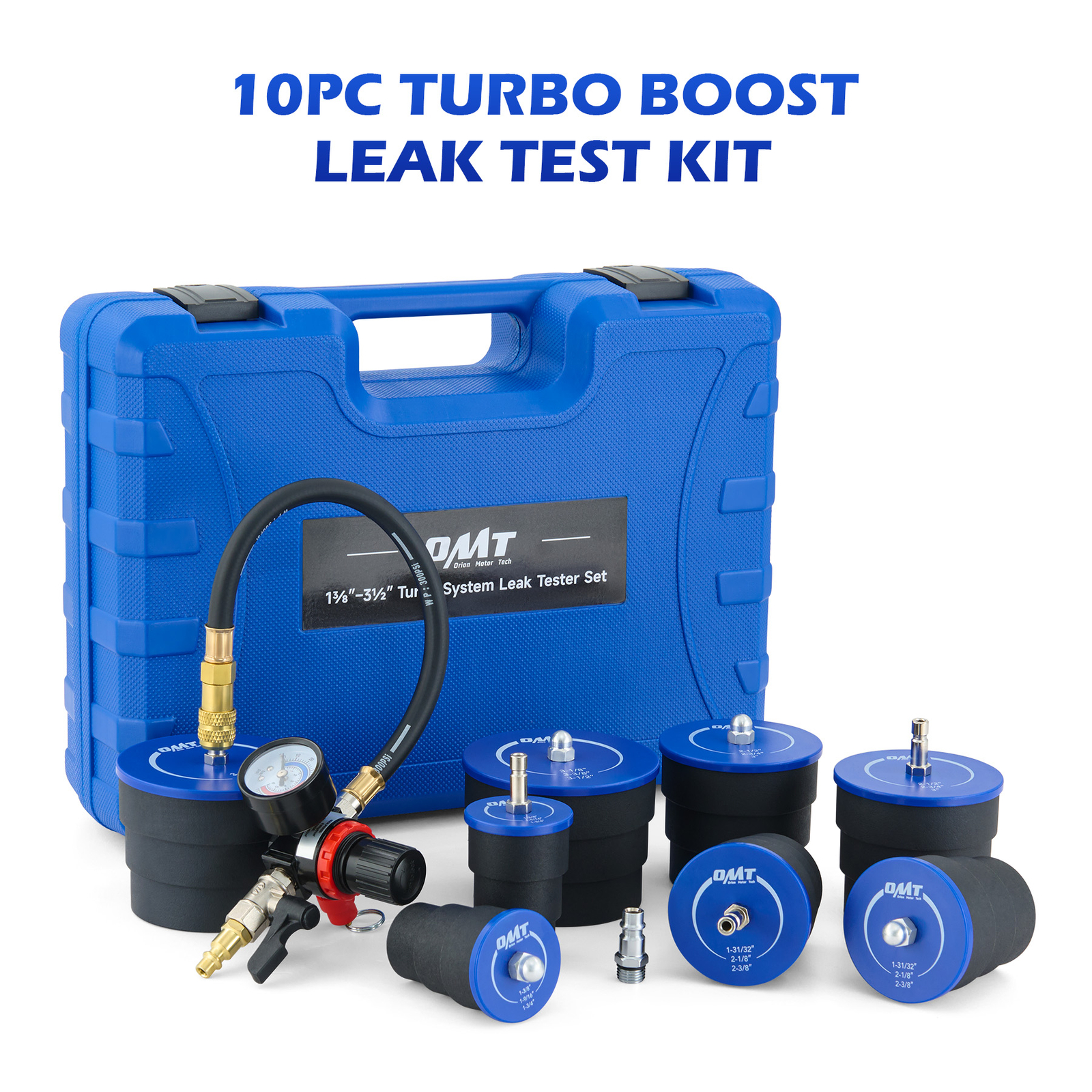 OMT Turbo Boost System Leakage Tester Turbocharger Air Pressure Leak Test Kit