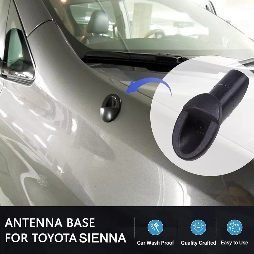 Black Antenna Ornament For 2011-2014 Toyota Tundra 86392-0C040 Mount Base Bezel