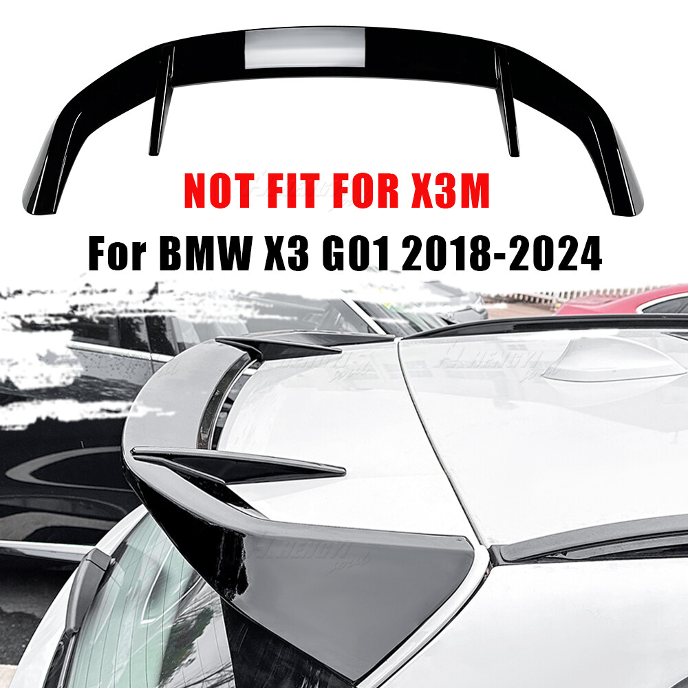 Rear Trunk Roof Spoiler Wing For BMW X3 G01 2018-2024 Gloss Black
