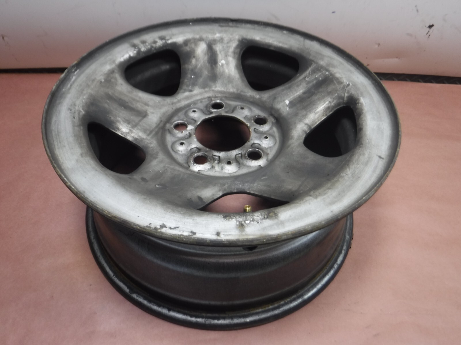 Jeep Cherokee Wrangler YJ TJ 87-01 Silver Steel Wheel 15×7 Single Piece