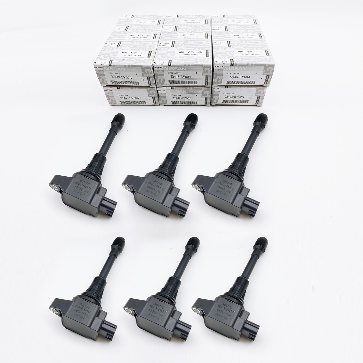 Pack of 6 Ignition Coils For Nissan 370Z Infiniti FX50 G37 M37 3.7L 22448-EY00A