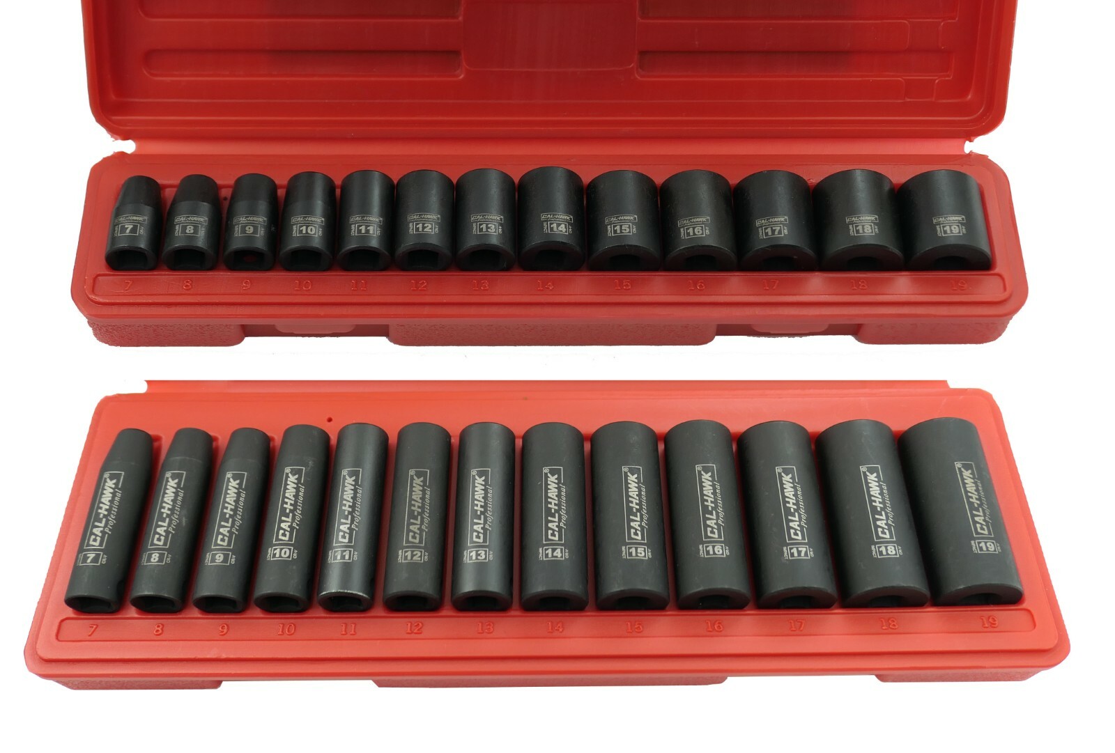 26 pc 3/8″Dr. 6 POINT Metric Deep Shallow Impact Socket Chrome Vanadium CRV Set