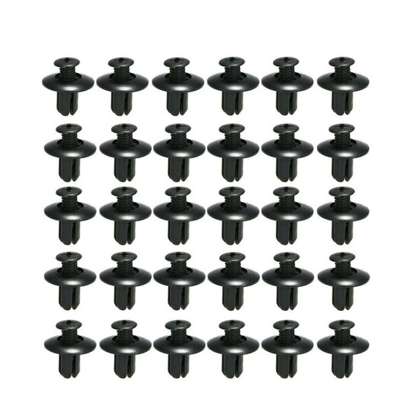 190Pcs Car Clips for Hole Plastic Rivets Retainer Fender Push Pin Fastener Bumpe
