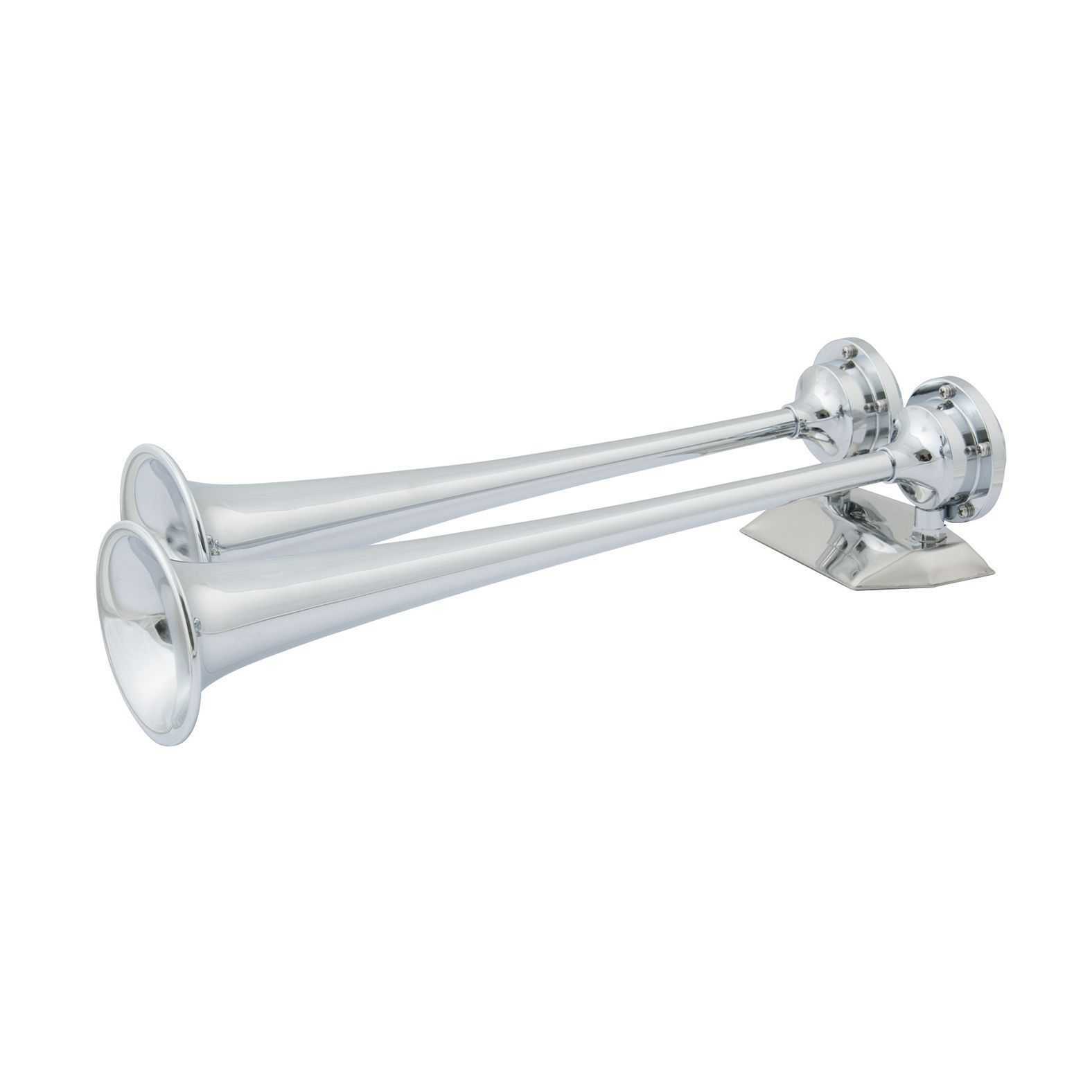 Marinco AFI 10106 12V Chrome Plated Dual Trumpet Air Horn
