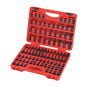 SUNEX TOOLS 3569 84 Piece 3/8″ Dr. Master Hex Bit Impact Socket Set NEW