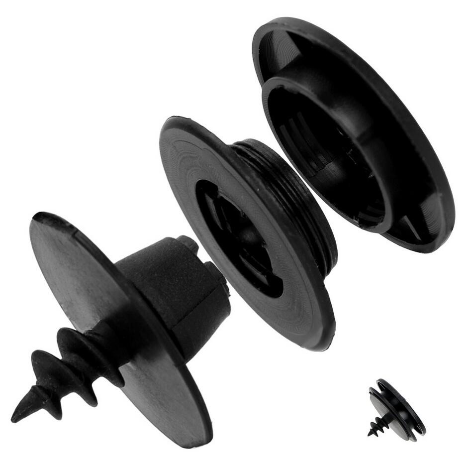 20X Black Universal Car Floor Mat Clips Carpet Fixing Clamp Fastener Rivet