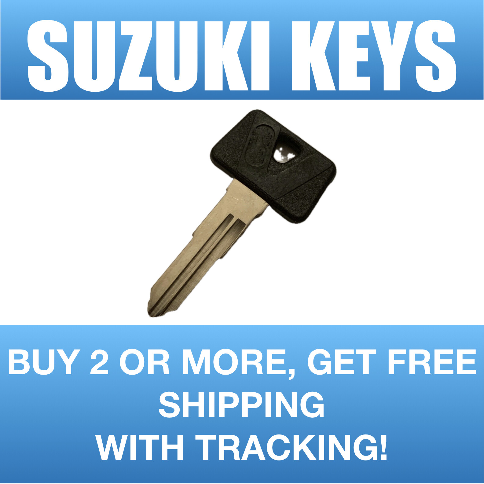 Suzuki Motorcycle ATV keys Cut to Code spare key for codes D59610-D69097