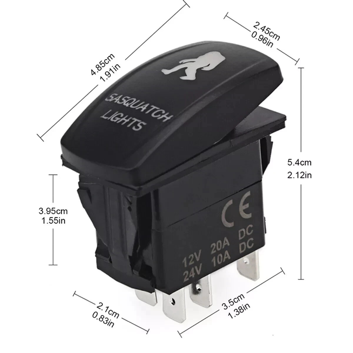 New Backlit Light Control Rocker Toggle Switch Button For ARB Carling OFF ROAD