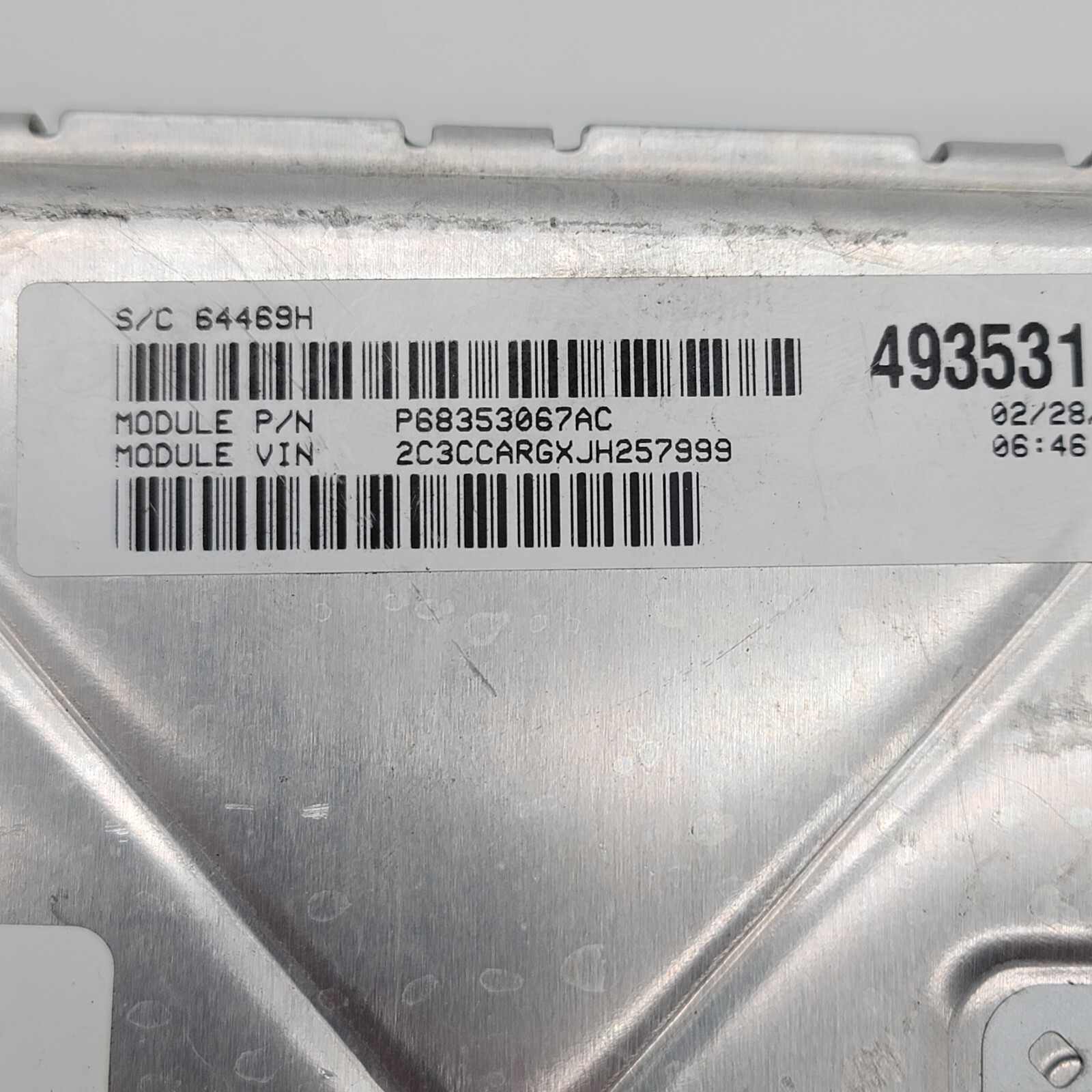 2018 2019 Chrysler 300 Engine Computer Ecu Pcm Ecm Pcu Oem P68330904aa