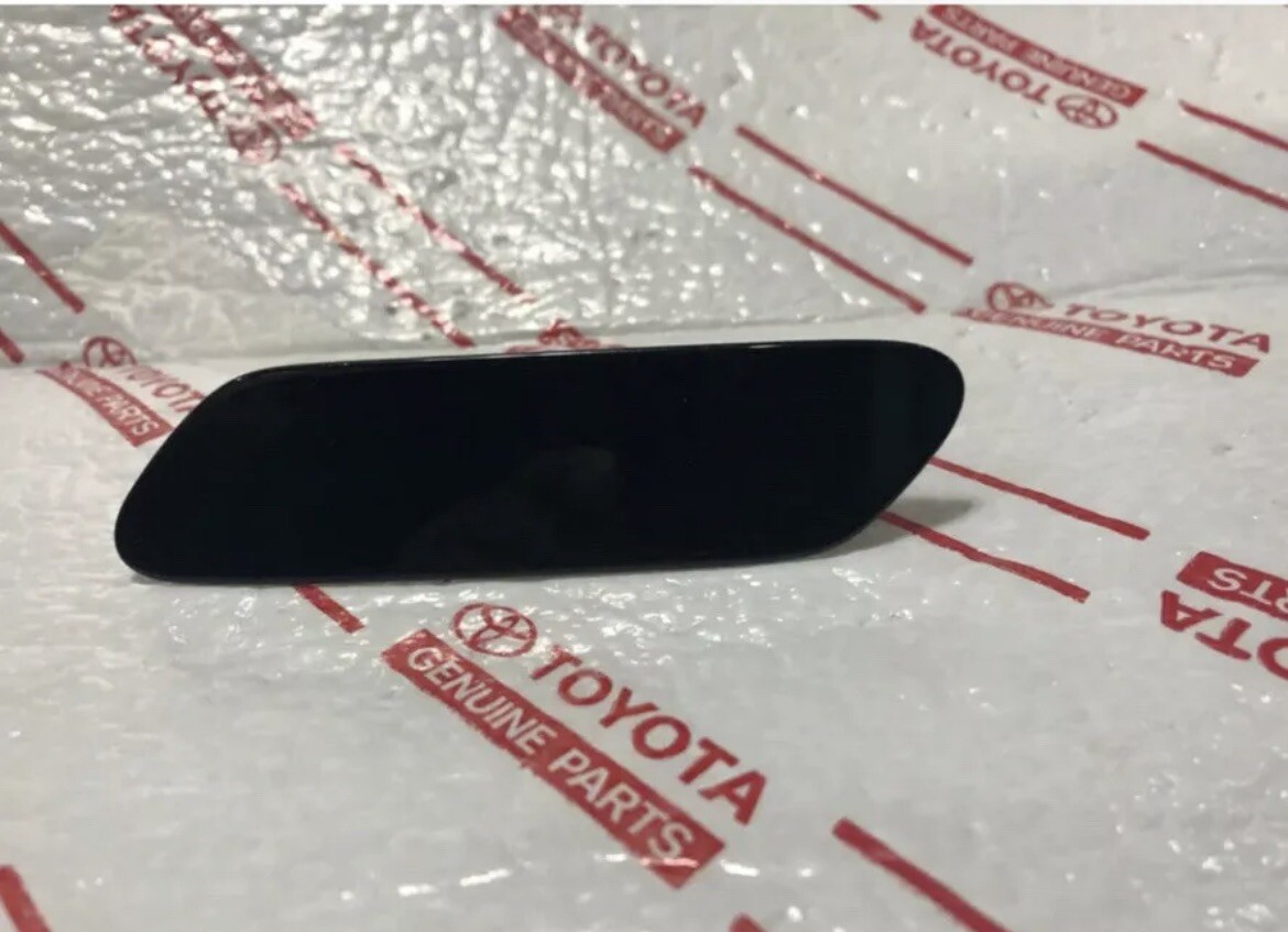 *NEW LEXUS RX350 BUMPER HEADLIGHT WASHER CAP COVER 2016-19 F-SPORT BLACK LH LEFT