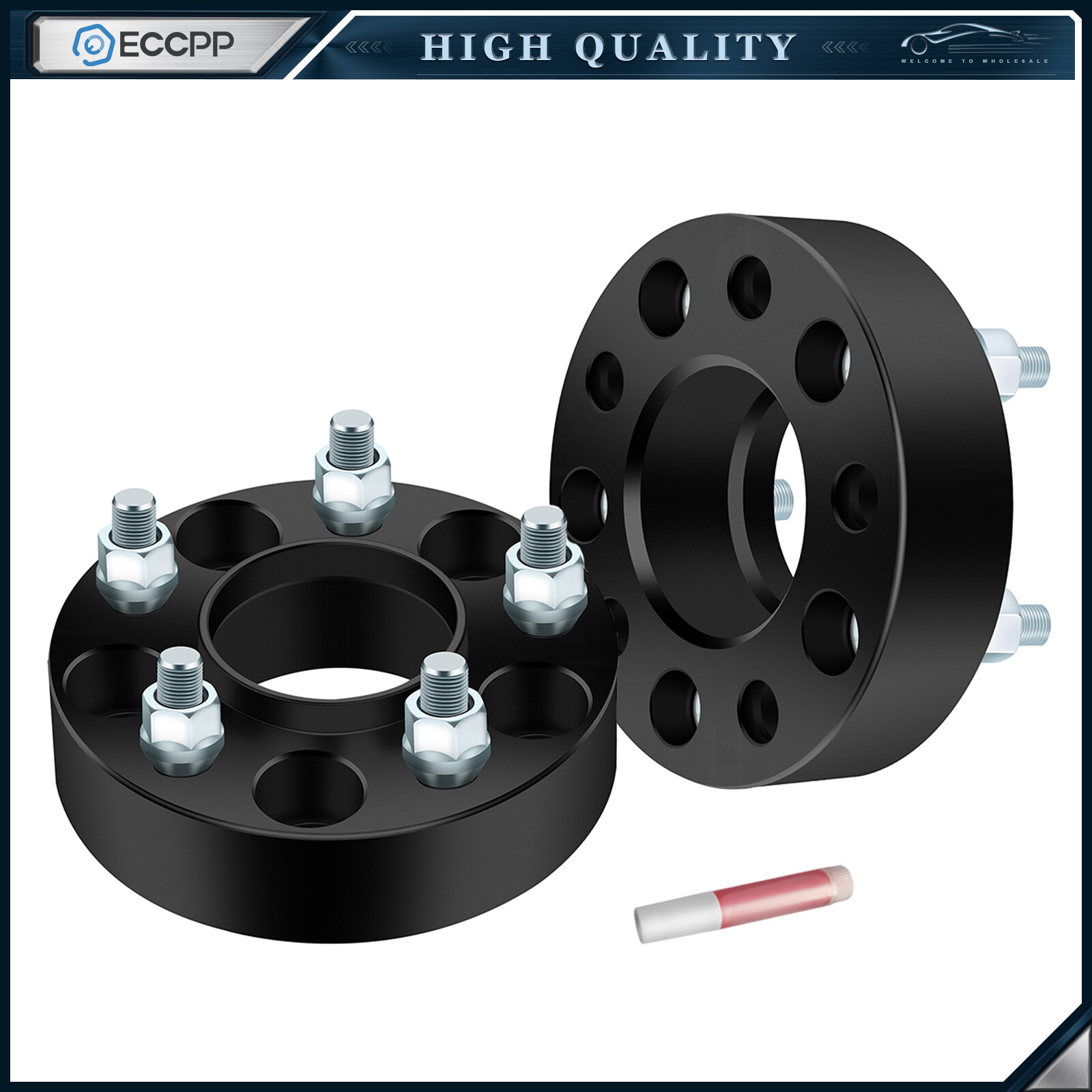 2 Pcs 1.5″ 5×4.5 Hub Centric Wheel Spacers 1/2″x20 For Ford Mustang Explorer