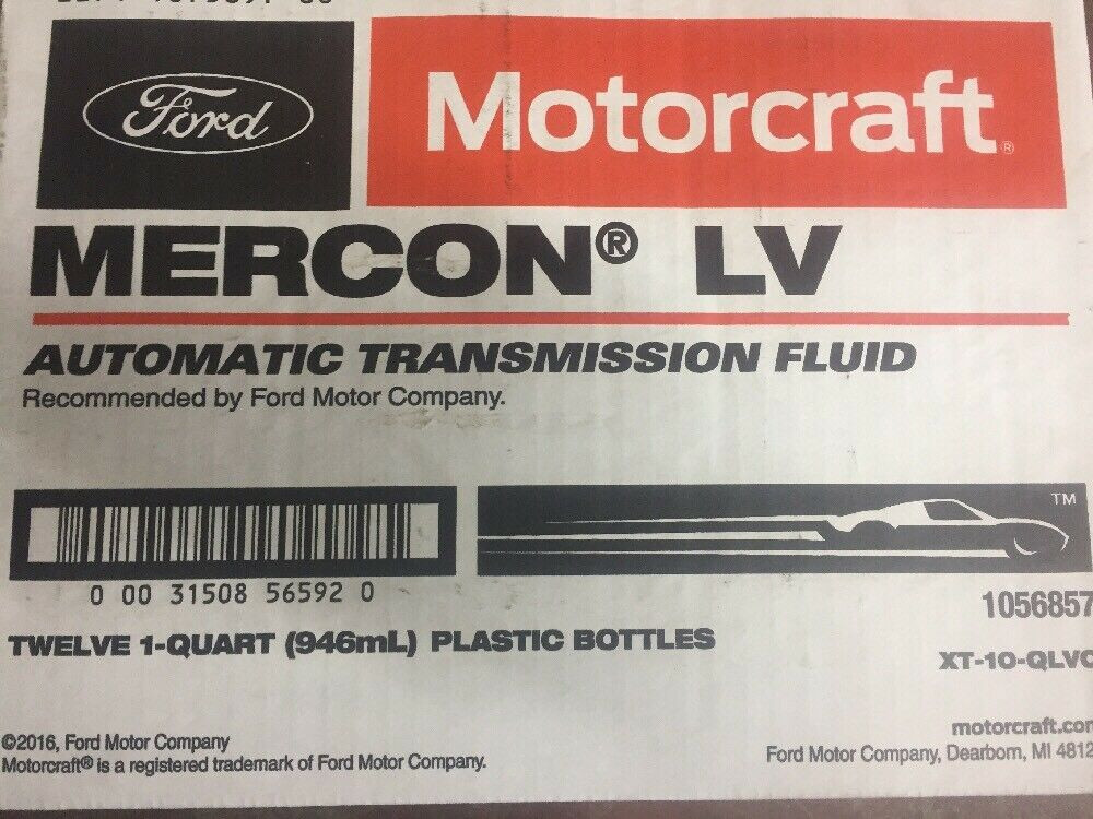 Motorcraft Mercon LV Automatic Transmission Fluid 7 Quarts Pack Ford Original