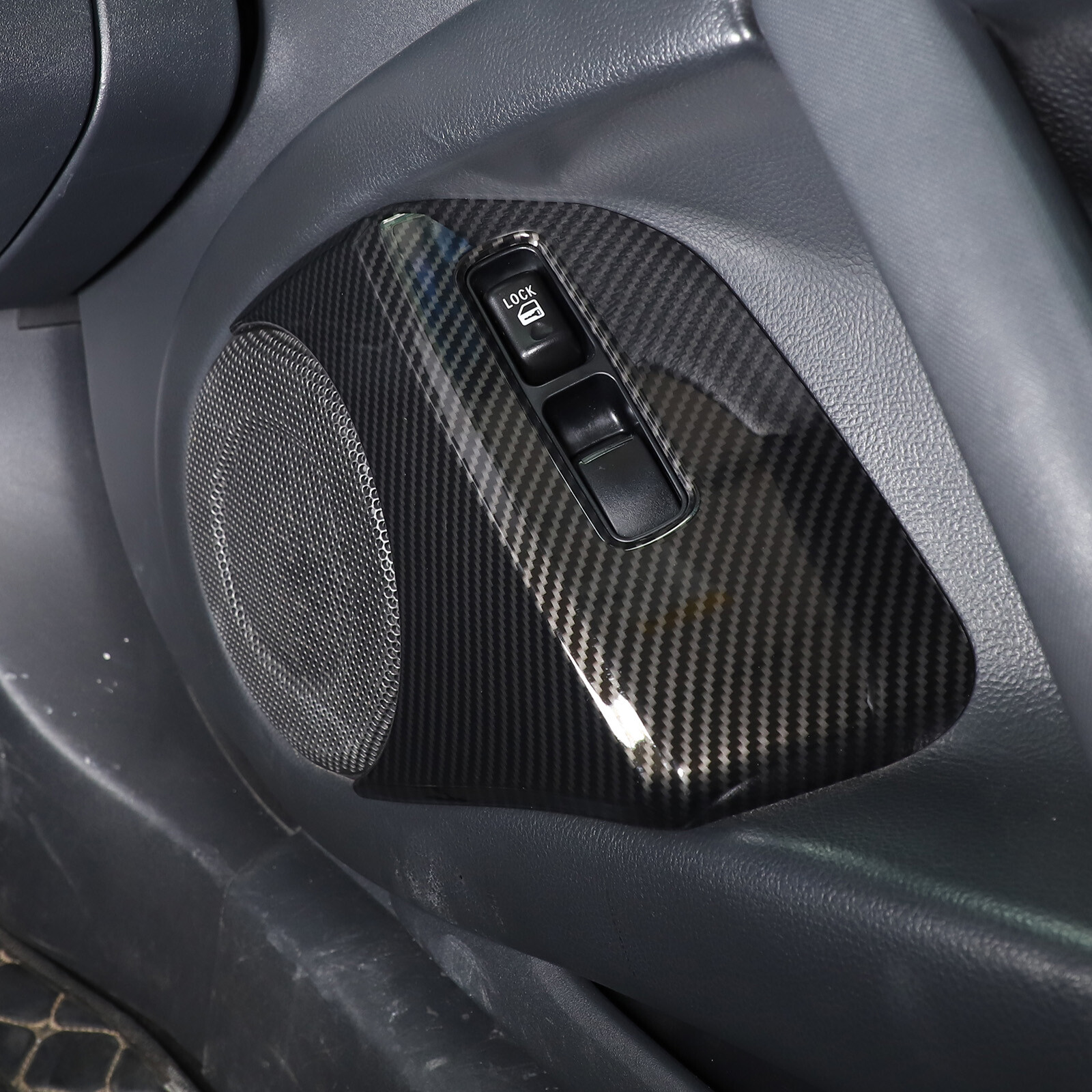 2PCS Carbon Fiber ABS Glass Lifting Cover For Mitsubishi ECLIPSE 2006-2011 US