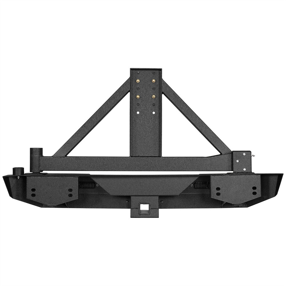 Rear Bumper w/ Tire Carrier & 2″ Hitch Receiver For 1997-2006 Jeep Wrangler TJ