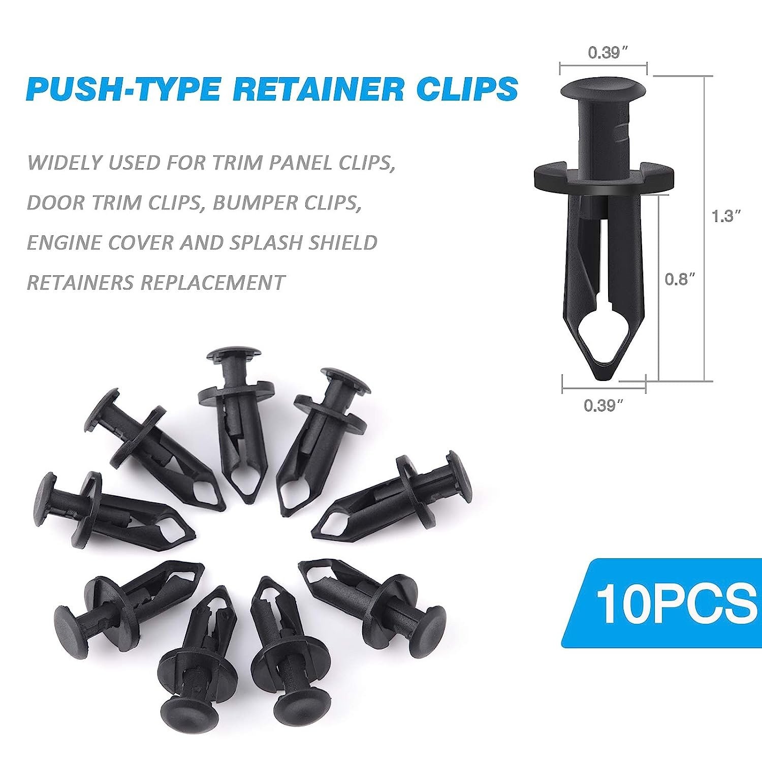 Body Bolts & U-nut Clips M6 Engine Under Cover Splash Shield Guard For Mercedes