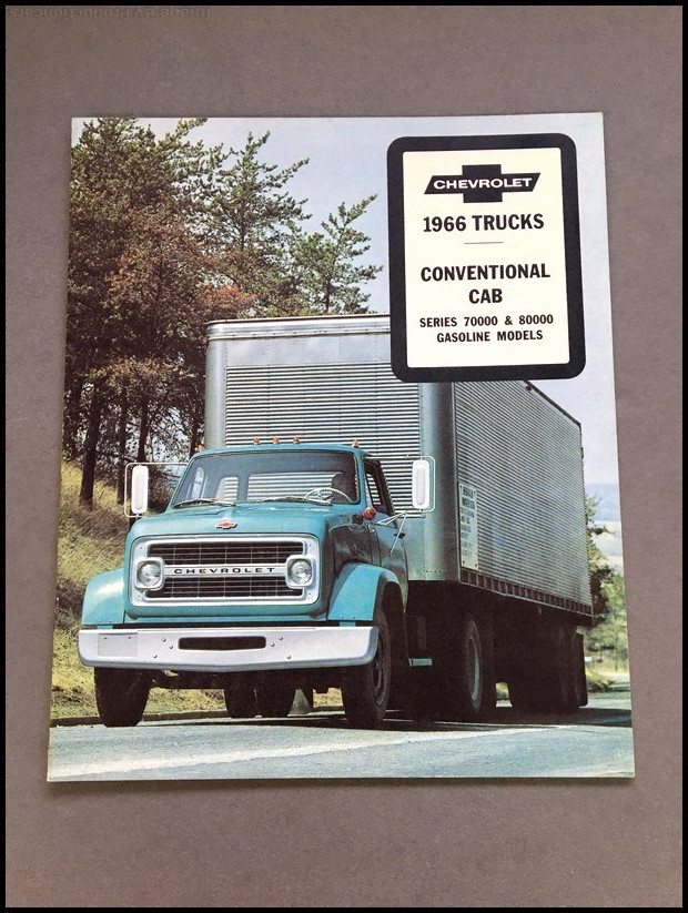 1966 Chevrolet Conventional 70000 80000 Truck Vintage Car Sales Brochure Catalog