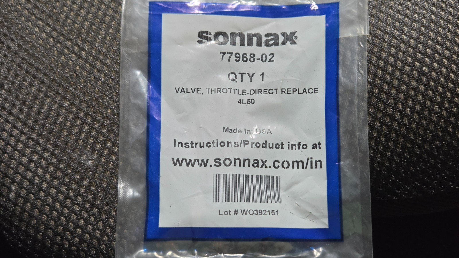 Sonnax 77968-02 4L60 700r4 Throttle Valve for sleeved and non-sleeved