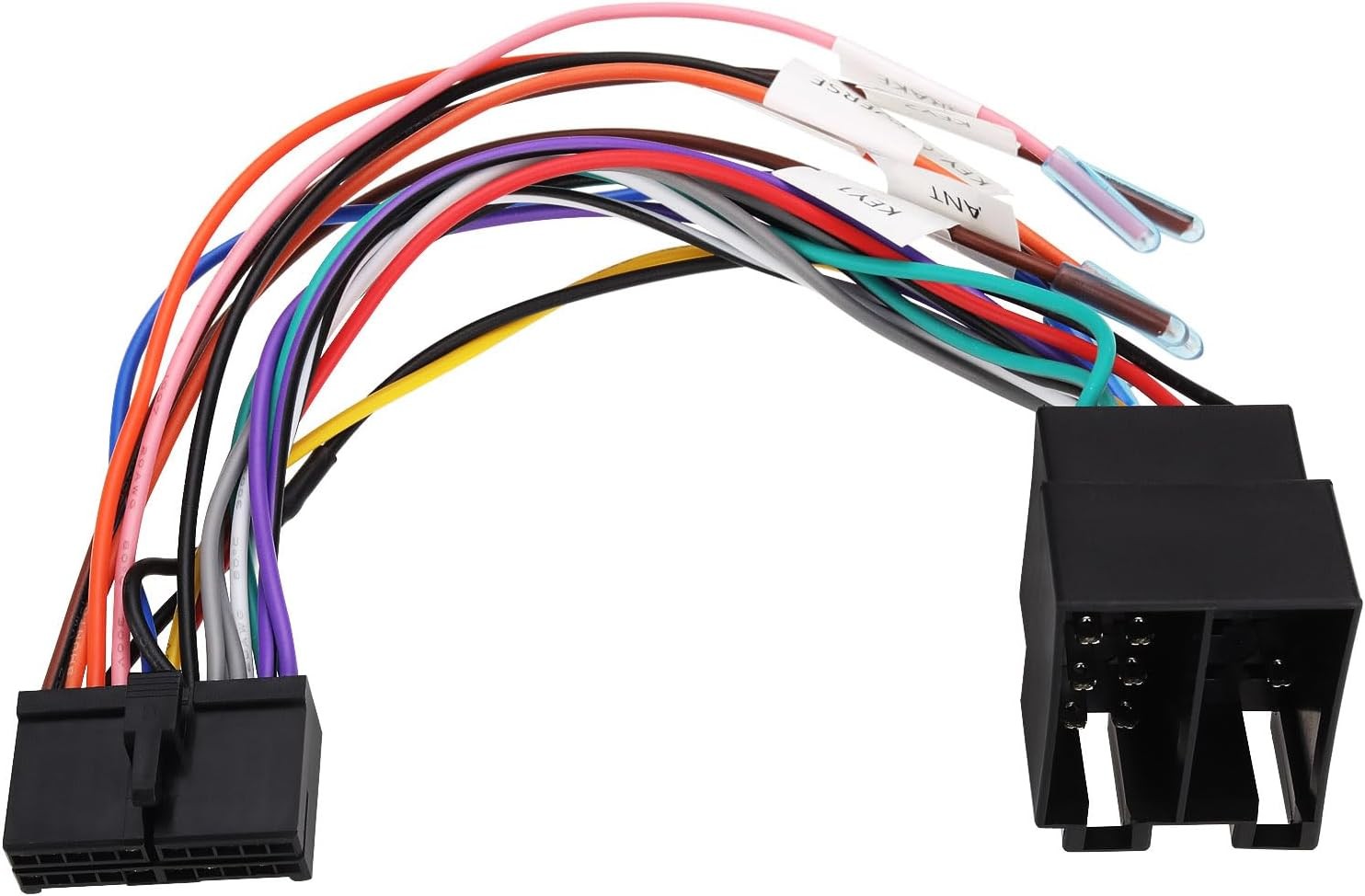 ISO Harness Adapter 20Pin for Car Radio with DIN Screen, 21.5cm Length
