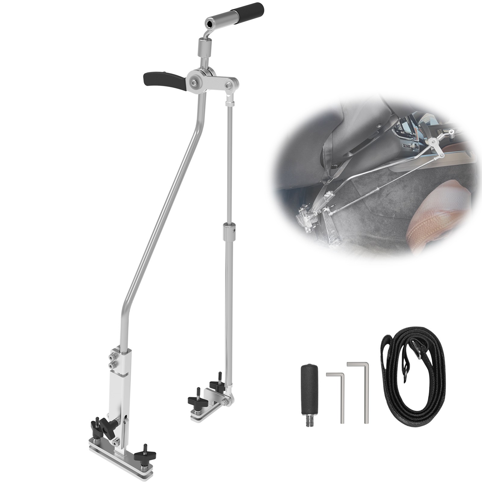 Hand Controls for Disabled Drivers, All-Metal Push/Pull Handicap Driving Aids