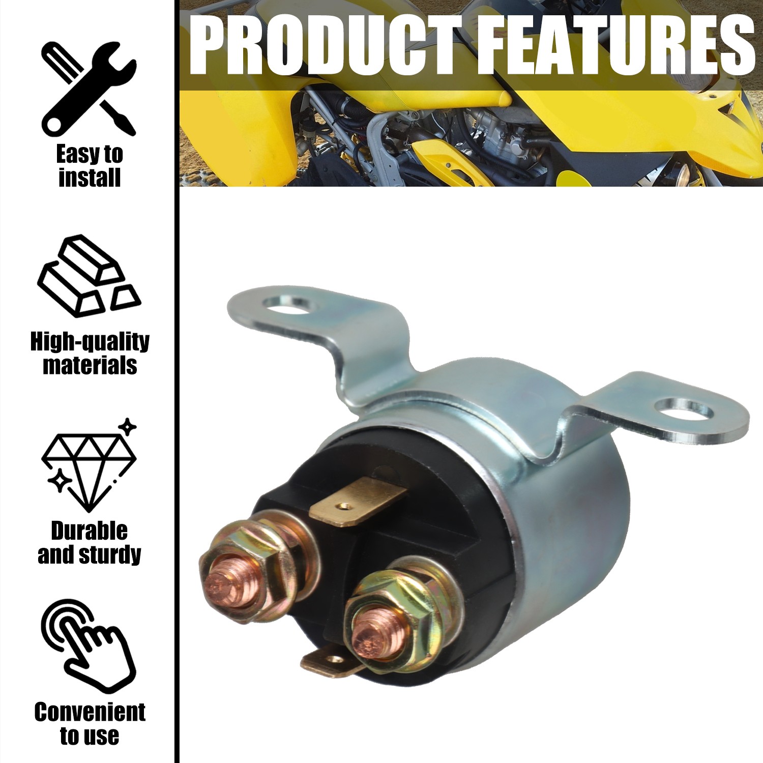 Starter Solenoid Relay for Can-Am Bombardier Maverick 1000 1000R Outlander 400