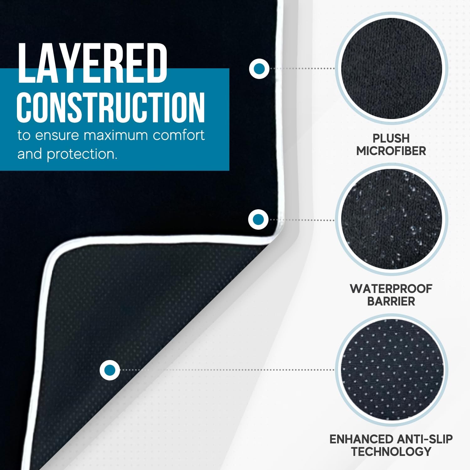 “Waterproof Microfiber Car Seat Cover Universal Fit, Machine Washable, 2 Pack”