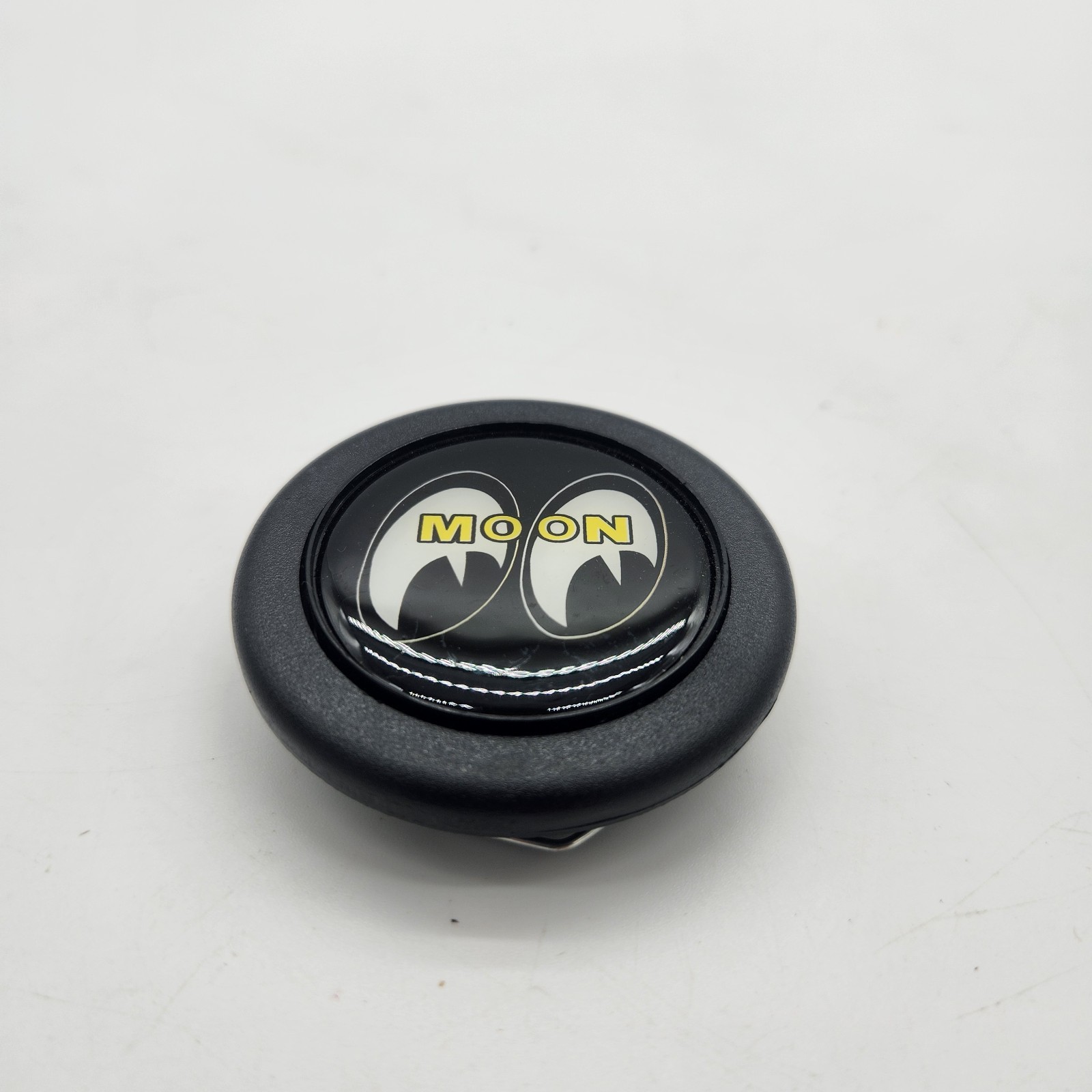 Mooneyes Black x Yellow JDM Horn Button for SPARCO OMP MOMO NARDI steering wheel