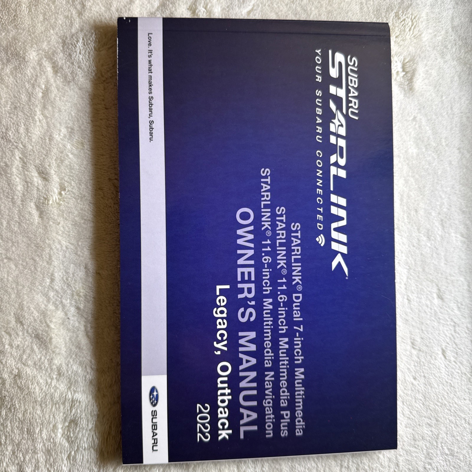 2022 Subaru Outback owners manual Set with Navigation Eyesight and Case OEM