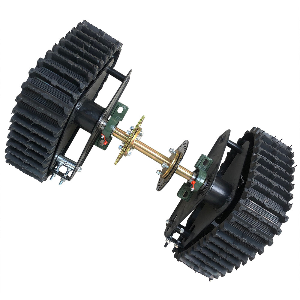 Rear Axle Track kit with Snow Sand Tracks For Go Kart Buggy Quad ATV Snowmobile
