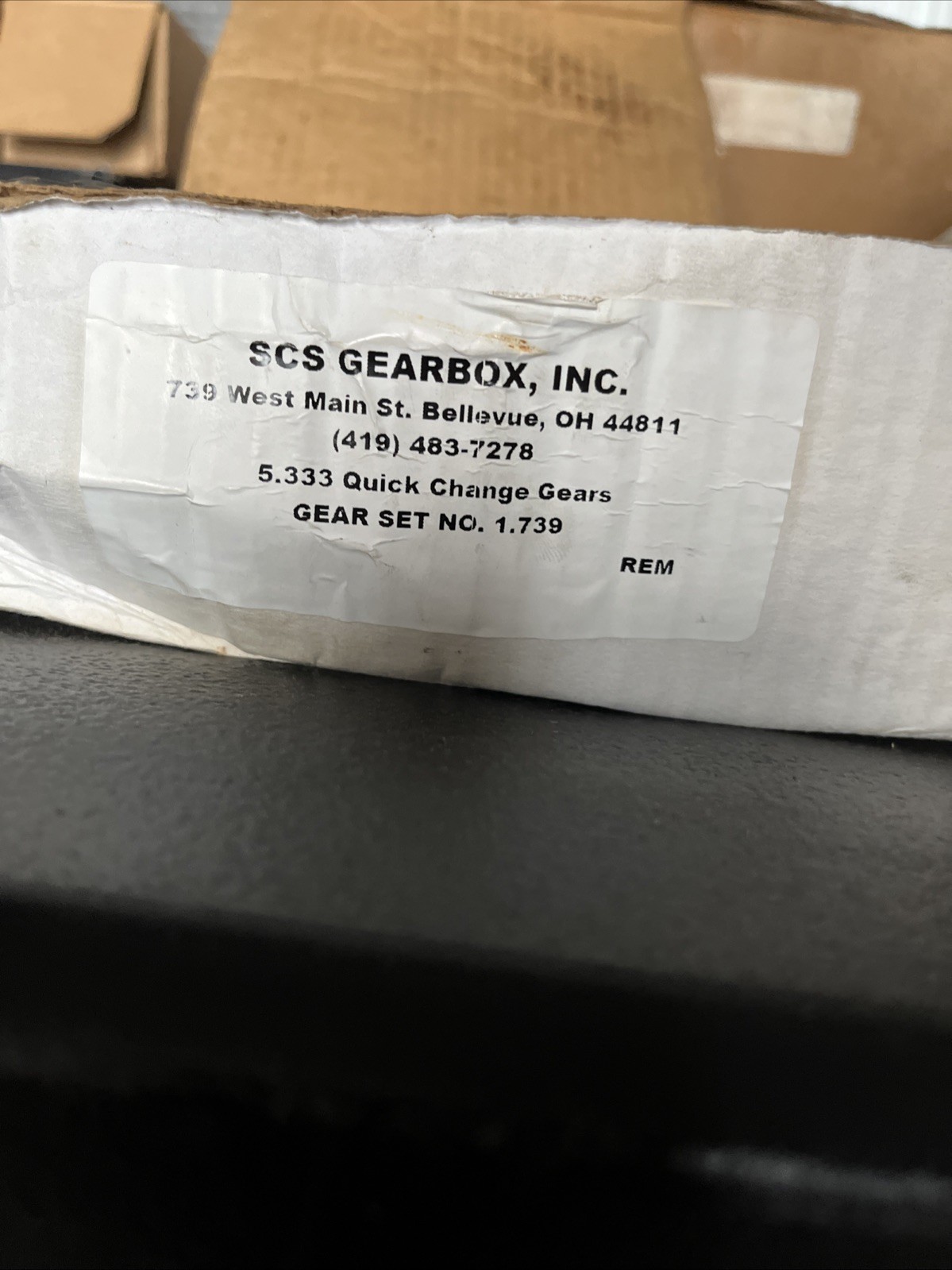 SCS Gearbox Quick Change Gears 5.333 Ratio Set 1.739 REM Superfinished Racing