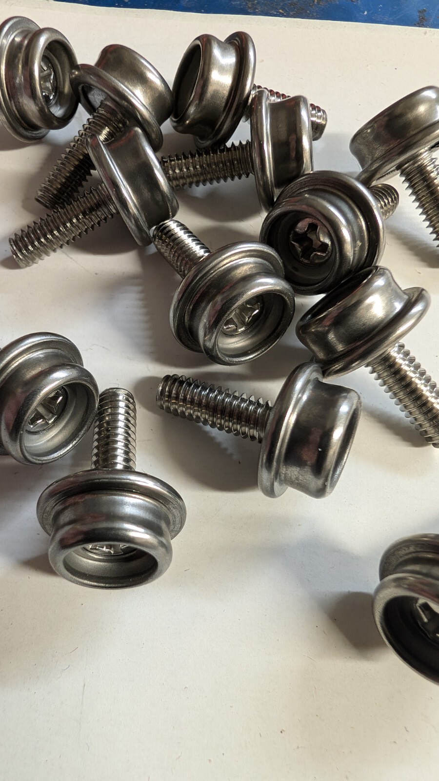 10 SNAP STUD TONNEAU, CONVERTIBLE,BOOT 1/2″ STAINLESS MACHINE SCREW 8-32 THREAD