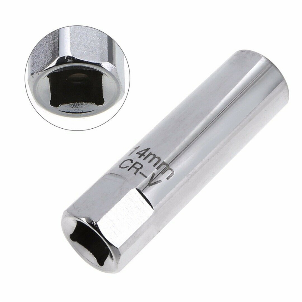 14mm 12 Point Thin walled Magnetic Spark Plug Socket 3/8″ Drive For BMW Nisan US