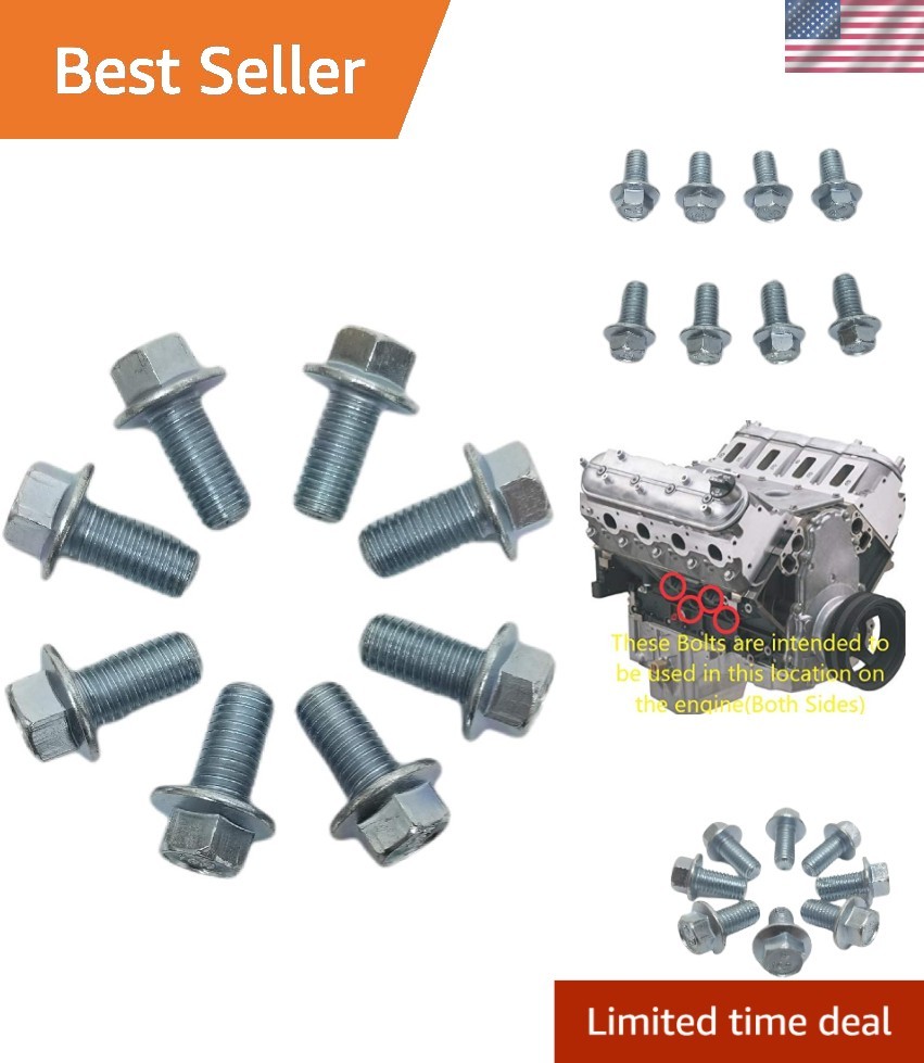 High-Performance Clear Zinc Coated LS Engine Bolt Kit – Fits GM 1997-2014 Models