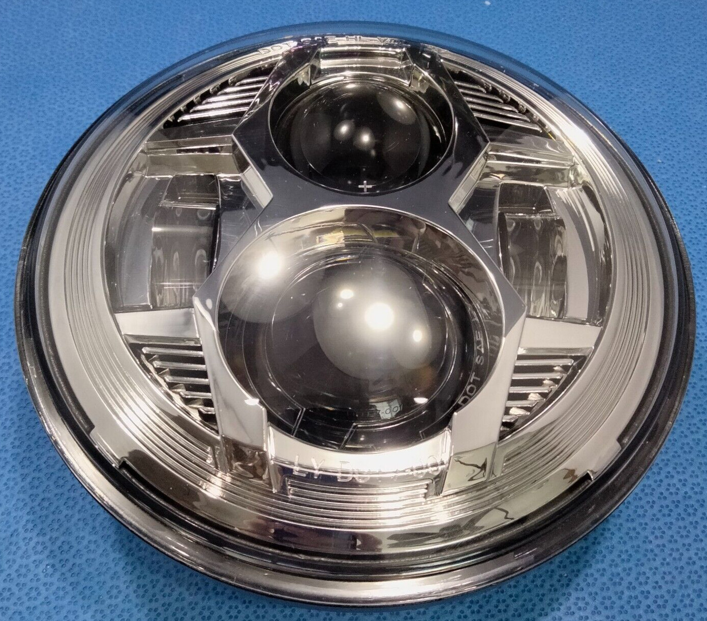 LY-DOT7-001 DOT SAE Approved Round LED Chrome Lights FOR Jeep Wrangler aj