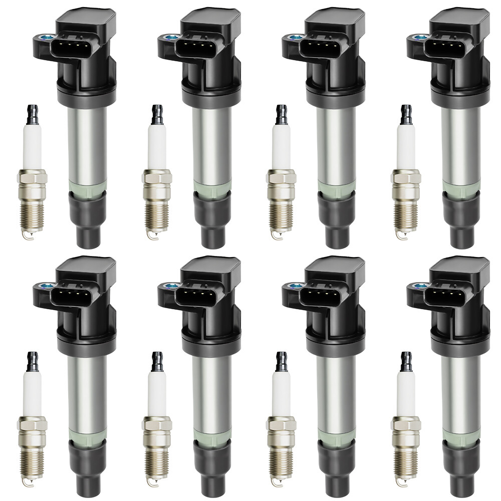 8 For 06-11 Cadillac DTS STS Buick Lucerne 4.6L Ignition Coils Spark Plugs UF564
